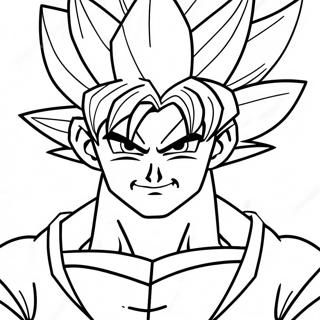 Goku In Super Saiyan Form Coloring Page 53533-42851