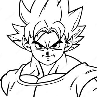 Goku In Super Saiyan Form Coloring Page 53533-43149