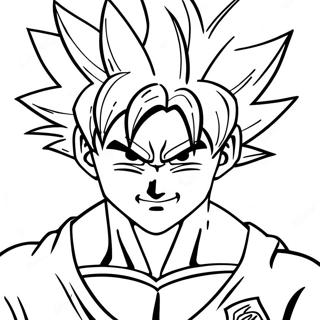 Goku In Super Saiyan Form Coloring Page 53533-43151