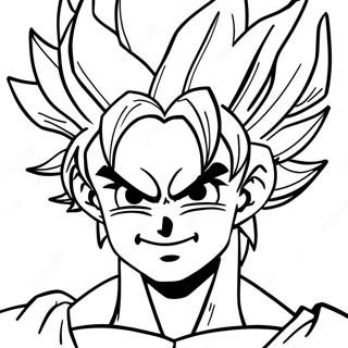 Goku In Super Saiyan Form Coloring Page 53533-43152