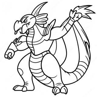 Gigan Roaring Ferociously Coloring Page 53543-43157