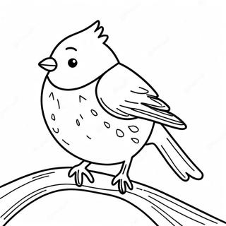 Winter Bird Coloring Page 53552-42874