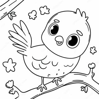 Winter Bird Coloring Page 53552-42876