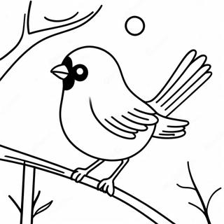 Winter Bird Coloring Page 53552-43163