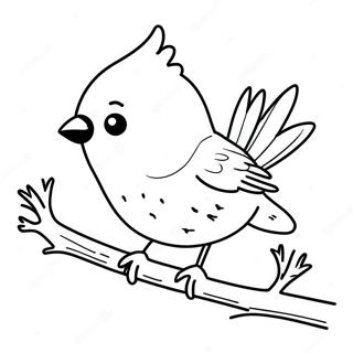 Winter Bird Coloring Page 53552-43164