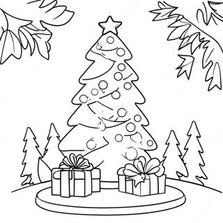 Colorful Christmas Tree Coloring Page 53563-42870