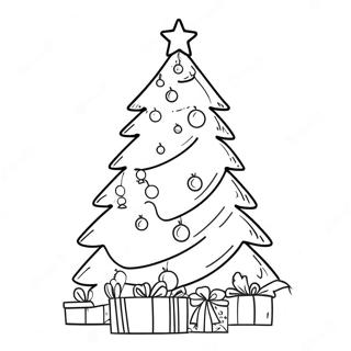 Colorful Christmas Tree Coloring Page 53563-42871