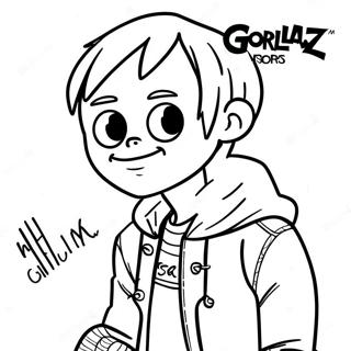 Gorillaz Coloring Pages