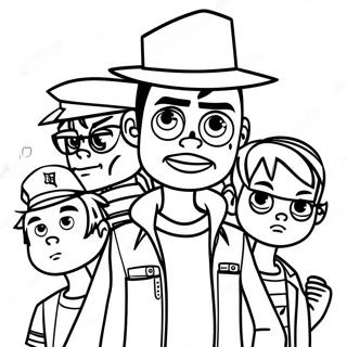 Gorillaz Coloring Page 53572-42882