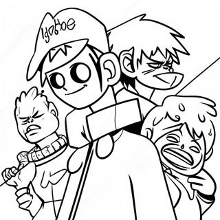 Gorillaz Coloring Page 53572-42883