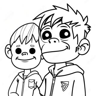 Gorillaz Coloring Page 53572-43178