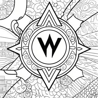 Valorant Logo Coloring Page 53582-42886