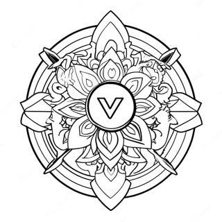 Valorant Logo Coloring Page 53582-43186