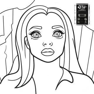 Megan Movie Scary Scene Coloring Page 53613-43212