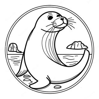 Seal Coloring Page 5361-4447