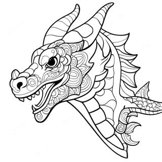 Dragon Head Coloring Page 53622-43218