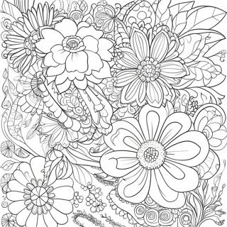 Intricate Large Print Floral Coloring Page 53633-43231