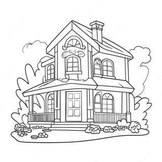 Barbie Dream House Coloring Page 53652-43242