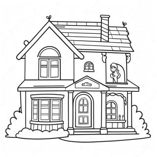 Barbie Dream House Coloring Page 53652-43244