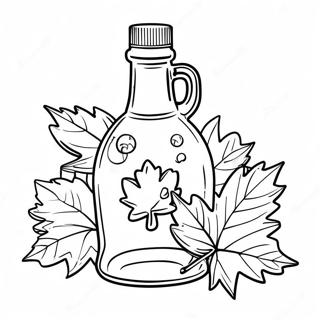 Maple Syrup Bottle Coloring Page 53662-43251