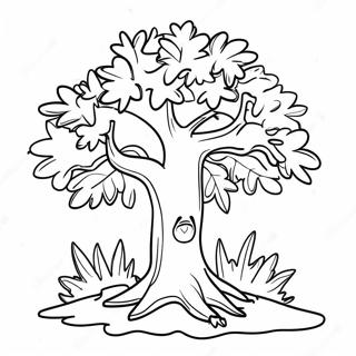 Happy Maple Tree With Sap Bucket Coloring Page 53663-43253