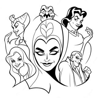 Creepy Disney Villains Coloring Page 53683-43270