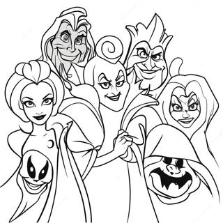 Creepy Disney Villains Coloring Page 53683-43271