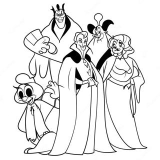 Creepy Disney Villains Coloring Page 53683-43272