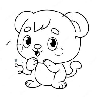 Cute Gangle Characters Coloring Page 53693-43278