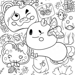 Stickers Coloring Pages