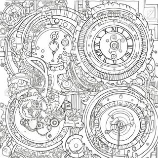 Steampunk Coloring Pages