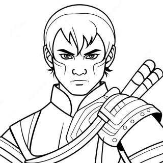 Zuko Character Coloring Page 53732-43306