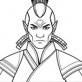 Zuko Character Coloring Page 53732-43307