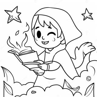 Arcane Magic Spell Coloring Page 53752-43319