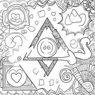 Enchanting Arcane Symbols Coloring Page 53753-43329