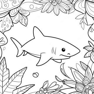 Shark Tooth Coloring Page 53762-43328