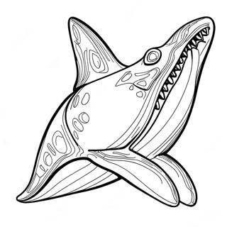 Giant Shark Tooth Coloring Page 53763-43333