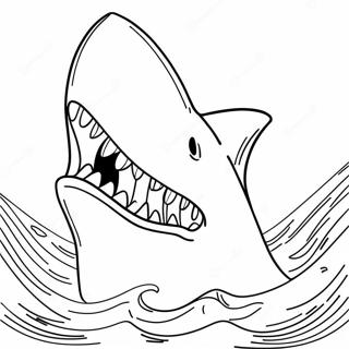 Giant Shark Tooth Coloring Page 53763-43334