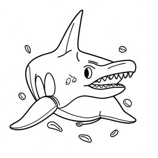 Giant Shark Tooth Coloring Page 53763-43336