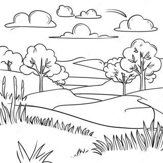 Beautiful Iowa Landscape Coloring Page 53783-43350