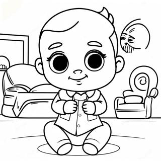 Adventurous Boss Baby Coloring Page 53793-43354