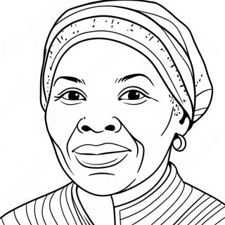 Harriet Tubman Historical Figure Coloring Page 53812-43375