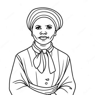 Harriet Tubman Historical Figure Coloring Page 53812-43376