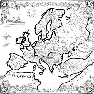 Detailed Country Map Coloring Page 5382-4483