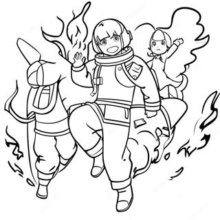 Fire Force Coloring Page 53852-43404