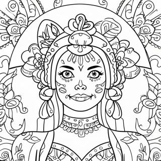 Catrina Coloring Page 53862-43415