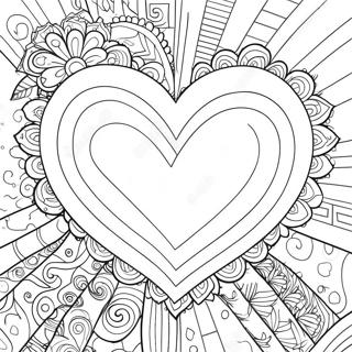 Te Amo Heart Coloring Page 53892-43440