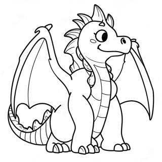 Anime Dragon Coloring Page 53912-43450