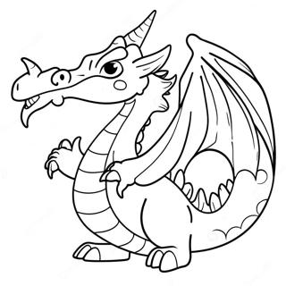 Anime Dragon Coloring Page 53912-43452