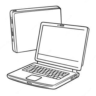 Laptop Coloring Pages